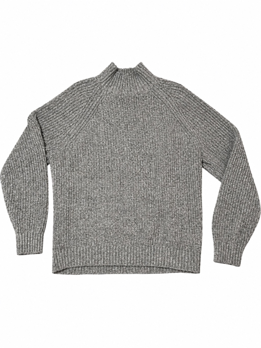 Abercrombie & Fitch Women’s Soft A&F Oversized Mock Neck Sweater – Gray – Size L
